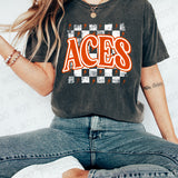 Aces Checker DTF Print