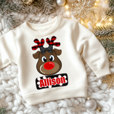 Christmas Reindeer Boy Girl DTF Print