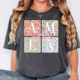Amen Patchwork DTF Print