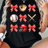 Coquette Baseball Collage DTF Print