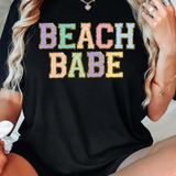 Beach Babe Faux Chenille Patch DTF Print