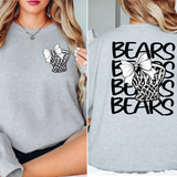 Bears Basketball Net Bow DTF Print