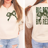 Big Reds Matching Stacked Camo Greens DTF Print