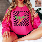 Bison Checker Bolt Distressed DTF Print