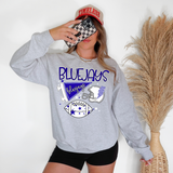 Bluejays Football Retrocollage DTF Print