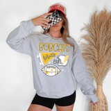 Bobcats Football Retrocollage DTF Print