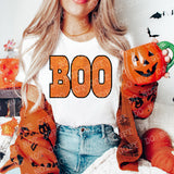 Halloween BOO Sequin Embroidery Effect DTF Print