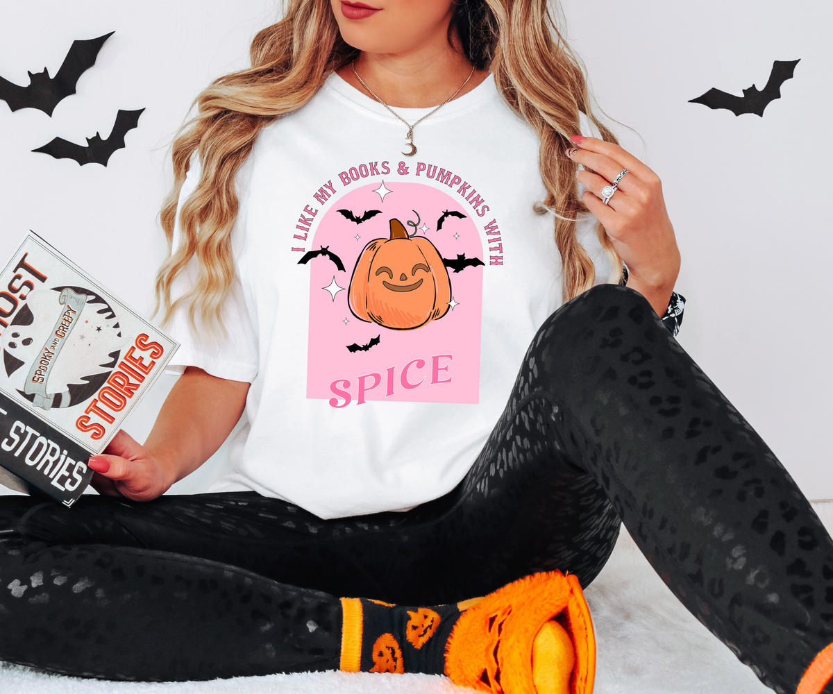 I Like My Books and Pumpkins With Spice DTF Print Torch Light