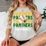 Panthers Baseball Bookworm Repeat DTF Print