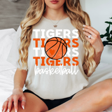 Tigers Basketball Bookworm Repeat DTF Print