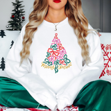 Christmas Coquette Bow Tree DTF Print
