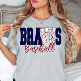 Braves Sport Grunge DTF Print
