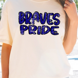 Grunge Braves Pride DTF Print