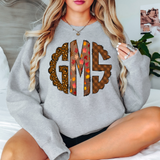 Custom Fall Monogram DTF Print