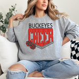 Buckeyes Glitter Cheer DTF Print