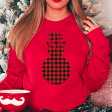 Buffalo Plaid Snowman DTF Print