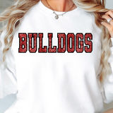 Bulldogs Sequins Effect DTF Print