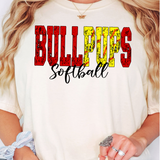 Bullpups Sport Grunge DTF Print