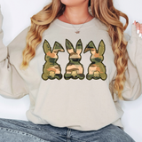 Camo Bunny Trio DTF Print