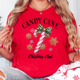 Candy Cane Christmas Club DTF Print