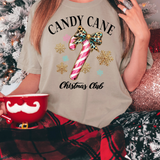 Candy Cane Christmas Club DTF Print