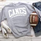 Canes Football Arched DTF Print