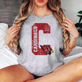 C Cardinals Distressed DTF Print