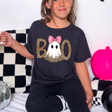 LEOPARD GHOST PINK BOW DTF Print