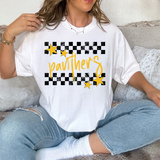 Panthers Checker Star DTF Print