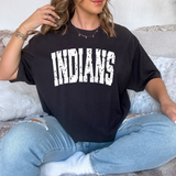 Indians Varsity Distressed DTF Print