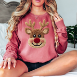 Crochet Reindeer DTF Print