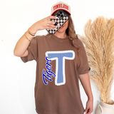 Tigers Ruffle Seersucker Teams DTF Print