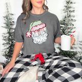 Red and Green Santa DTF Print