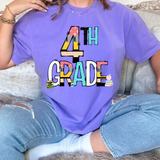 4th Grade School Days DTF Print