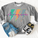 Chargers Neon Bolt Trio DTF Print