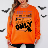 Check in Only Halloween Guest Check DTF Print