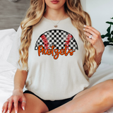Preztels Checker Baseball Custom Name DTF Print