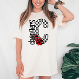 Chargers Checker Cheer DTF Print