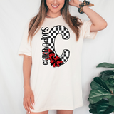 Commodors Checker Cheer DTF Print