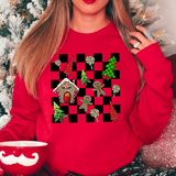 Checkered Christmas DTF Print