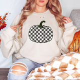 Checkered Pupmpkin  DTF Print
