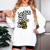 Falcons Checker Cheer DTF Print