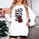 Indians Checker Cheer DTF Print