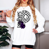 Panthers Checker Cheer DTF Print