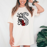 Saints Checker Cheer DTF Print