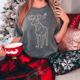 Christmas Moose DTF Print