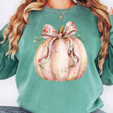 Coquette Fall Pumpkin DTF Print