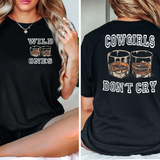 Cowgirls Dont Cry Shot Glasses DTF Print