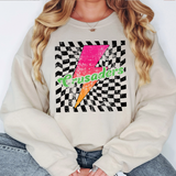 Crusaders Checker Bolt Distressed DTF Print