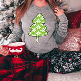 Daisy Doodle Christmas Tree DTF Print